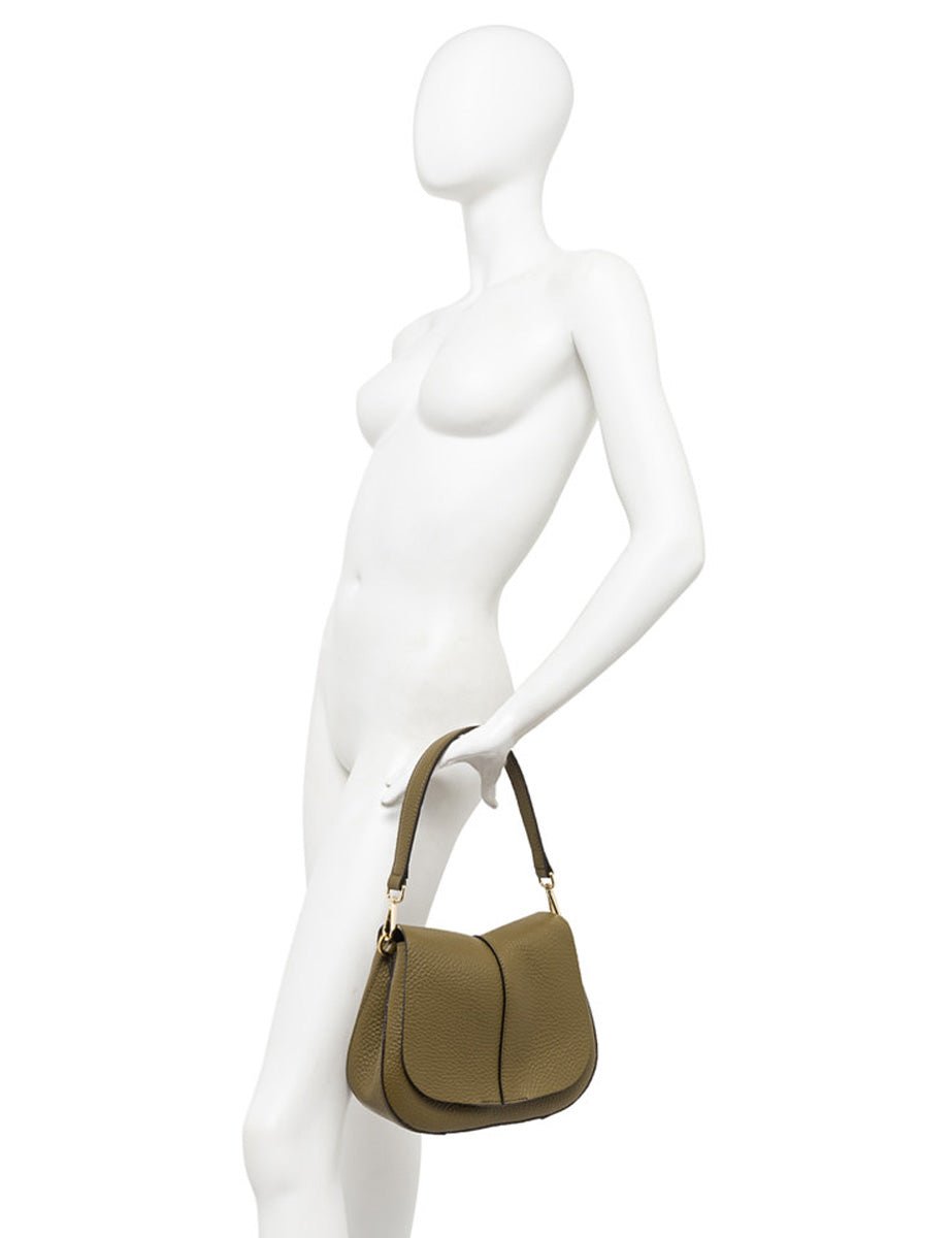 borsa pelle helena round dove - gianni chiarini - clutch