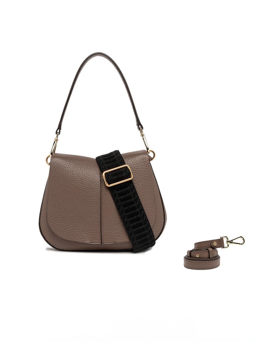 borsa pelle helena round dove - gianni chiarini - clutch