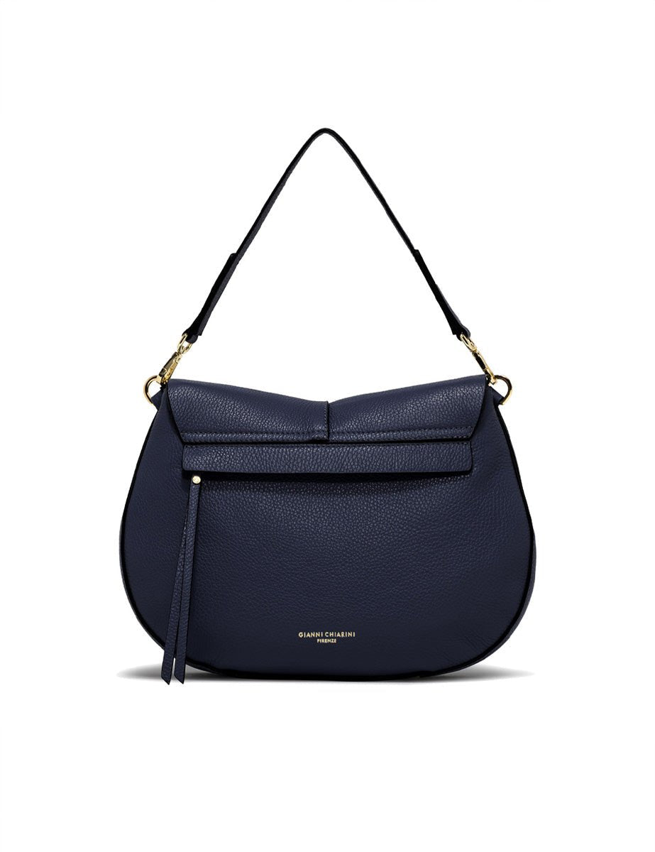borsa pelle helena round navy - gianni chiarini - clutch