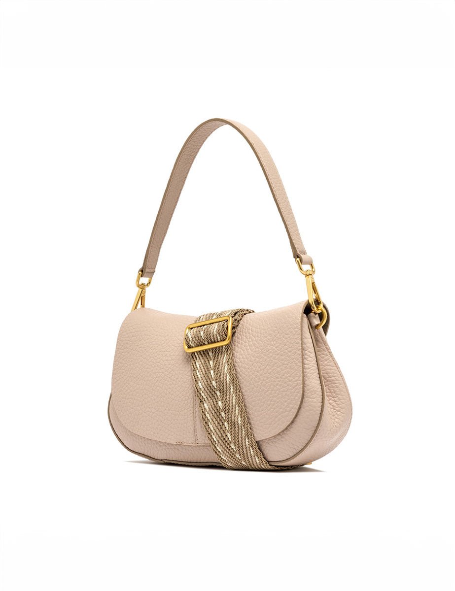 borsa pelle helena round pink salt - gianni chiarini - clutch