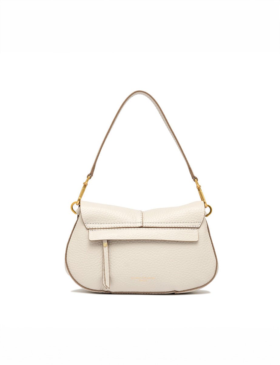 borsa pelle helena round sabbia - gianni chiarini - clutch