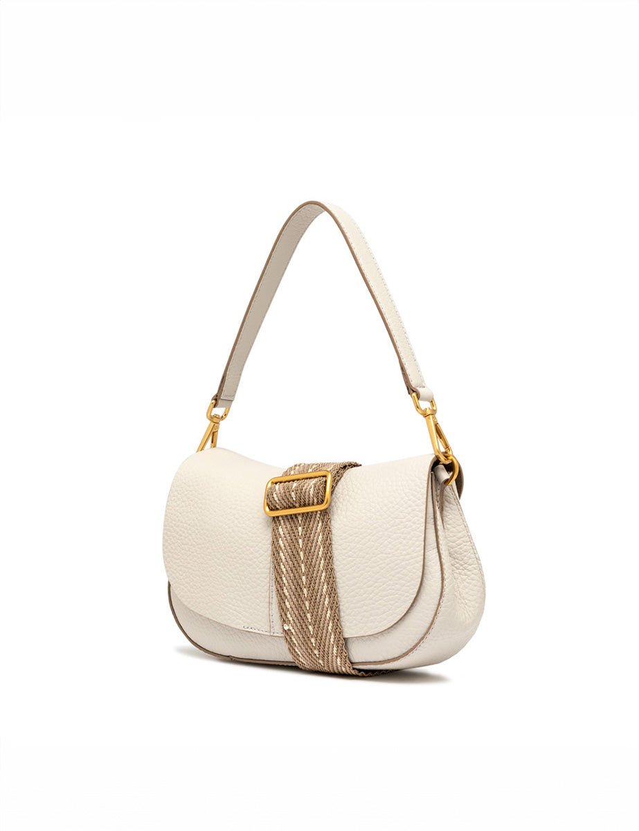 borsa pelle helena round sabbia - gianni chiarini - clutch