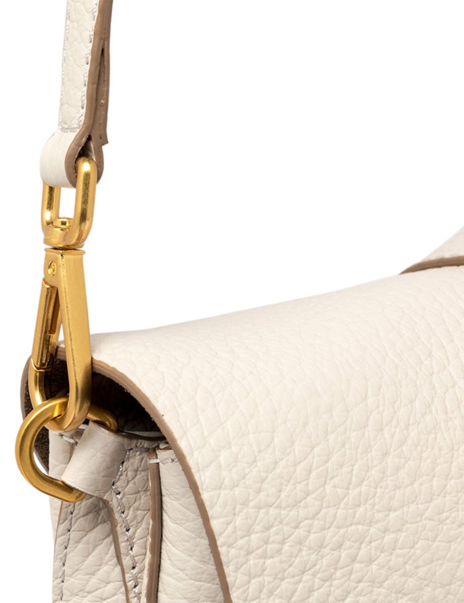 borsa pelle helena round sabbia - gianni chiarini - clutch