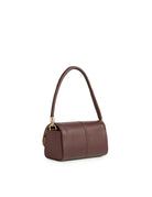 borsa pelle interno seta bordeaux - unica bag lab - clutch