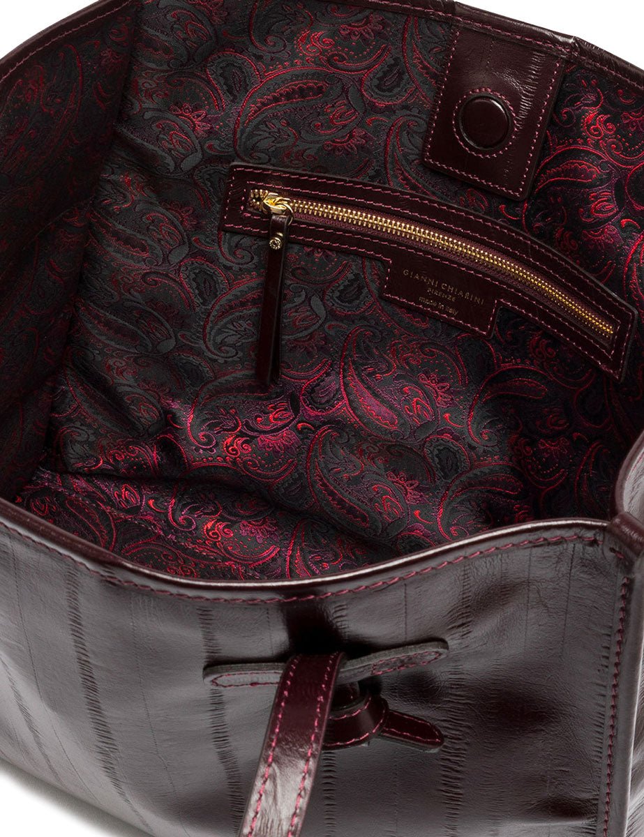 borsa pelle marcella bordeaux - gianni chiarini - shopper