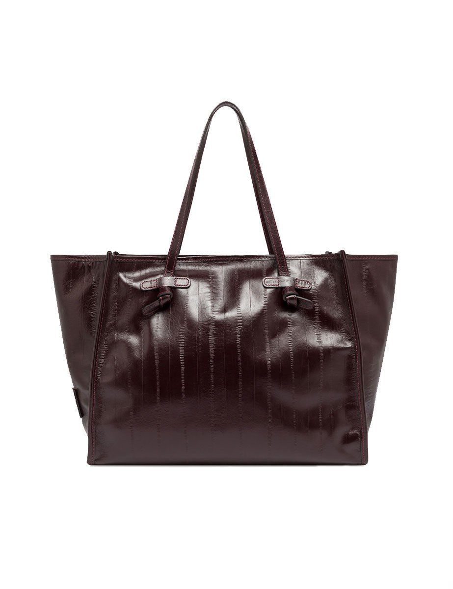 borsa pelle marcella bordeaux - gianni chiarini - shopper