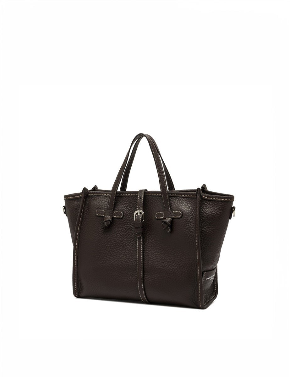 borsa pelle marcella espresso - gianni chiarini - shopper