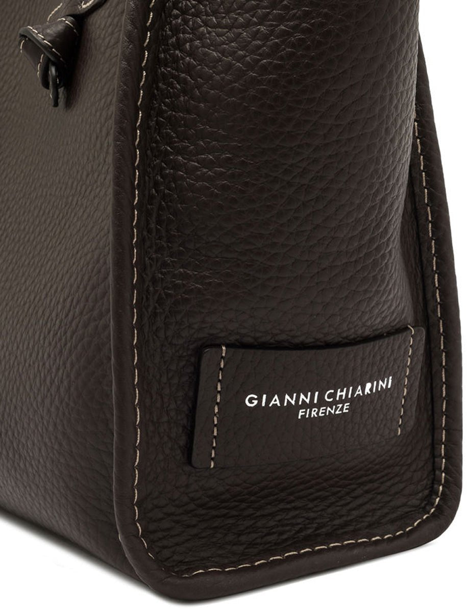 borsa pelle marcella espresso - gianni chiarini - shopper