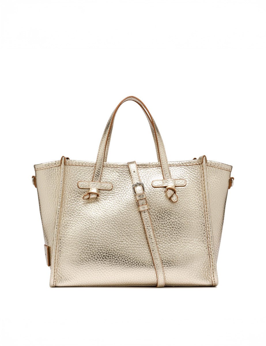 borsa pelle marcella light gold caramello - gianni chiarini - shopper