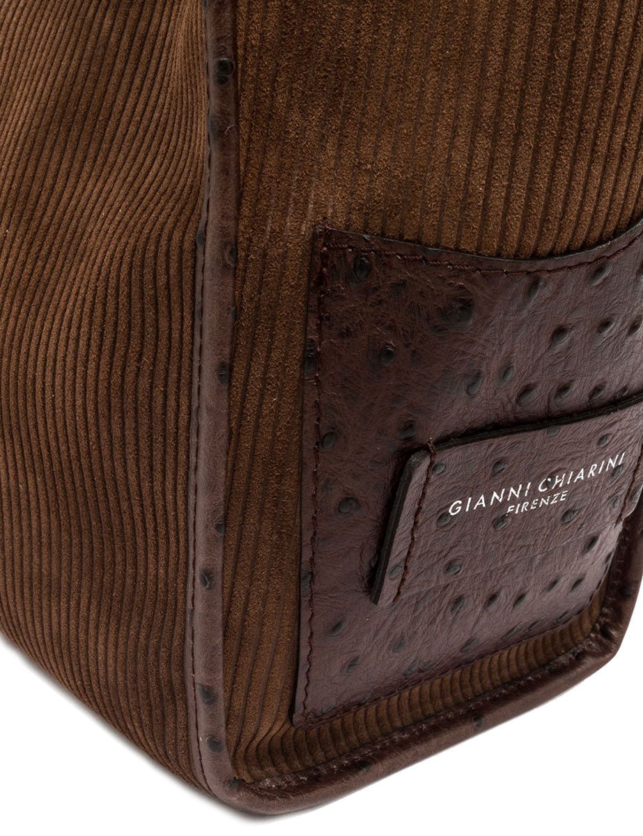 borsa pelle marcella marrone - gianni chiarini - shopper