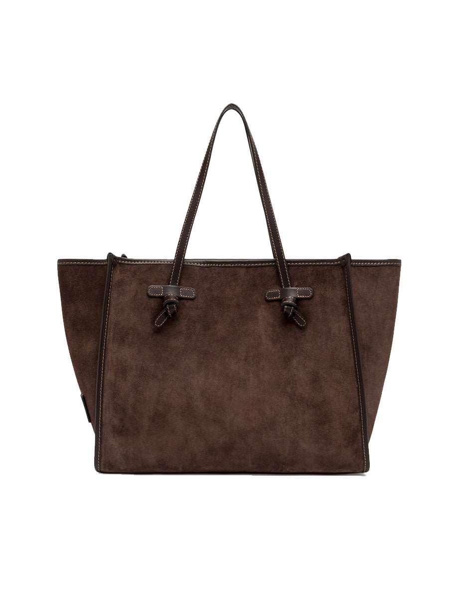 borsa pelle marcella marrone scuro - gianni chiarini - shopper
