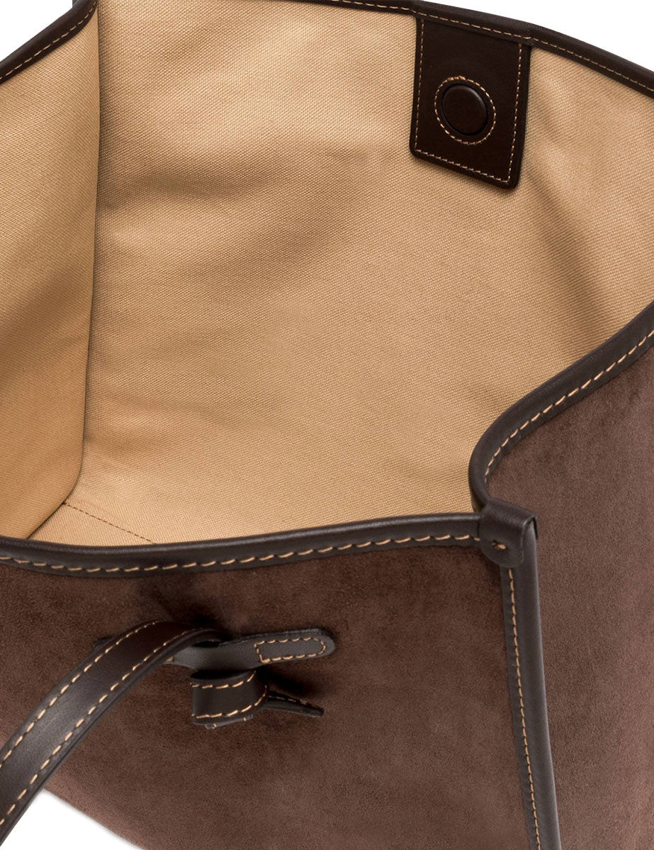 borsa pelle marcella marrone scuro - gianni chiarini - shopper