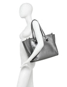 borsa pelle marcella nero - gianni chiarini - shopper