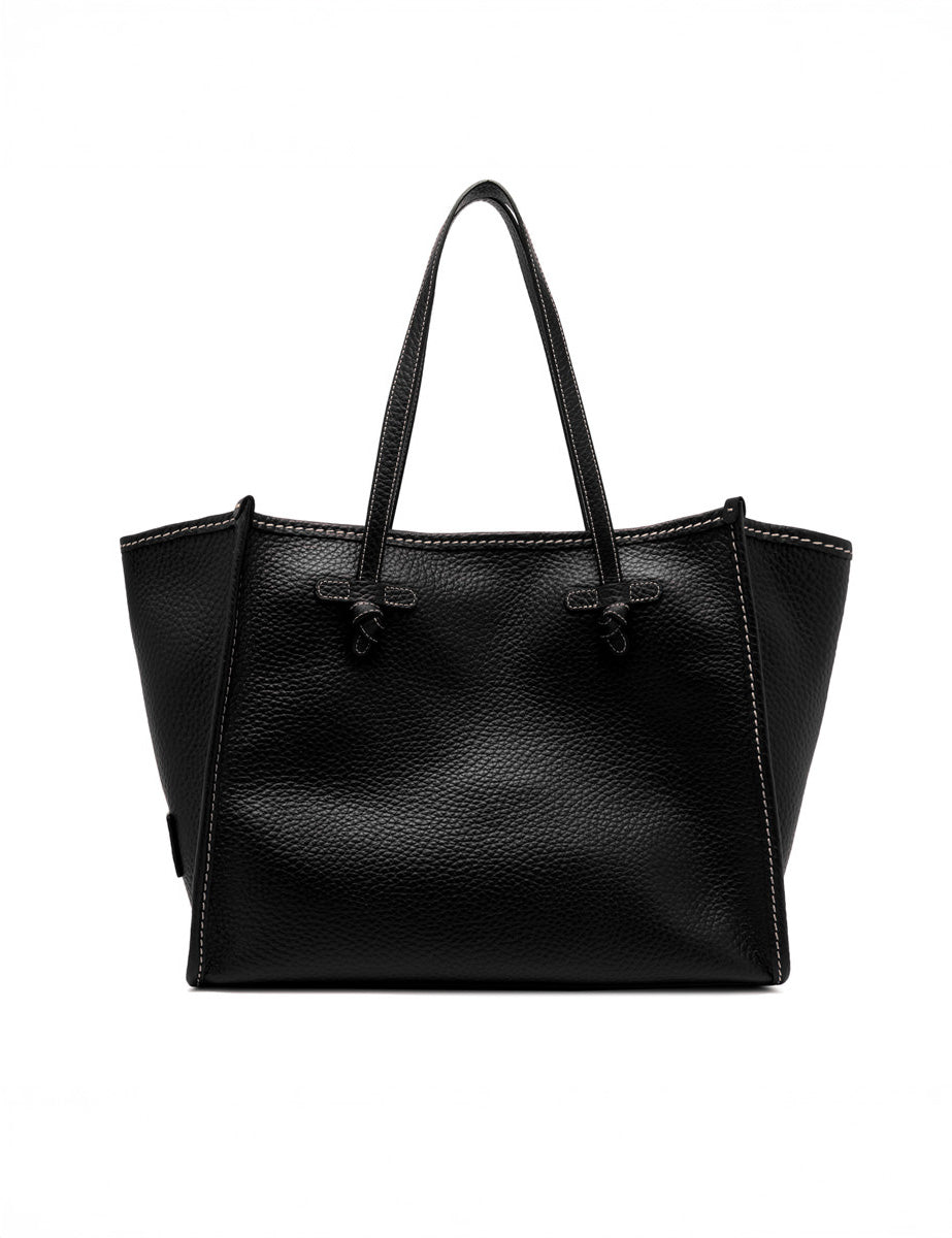 borsa pelle marcella nero - gianni chiarini - shopper