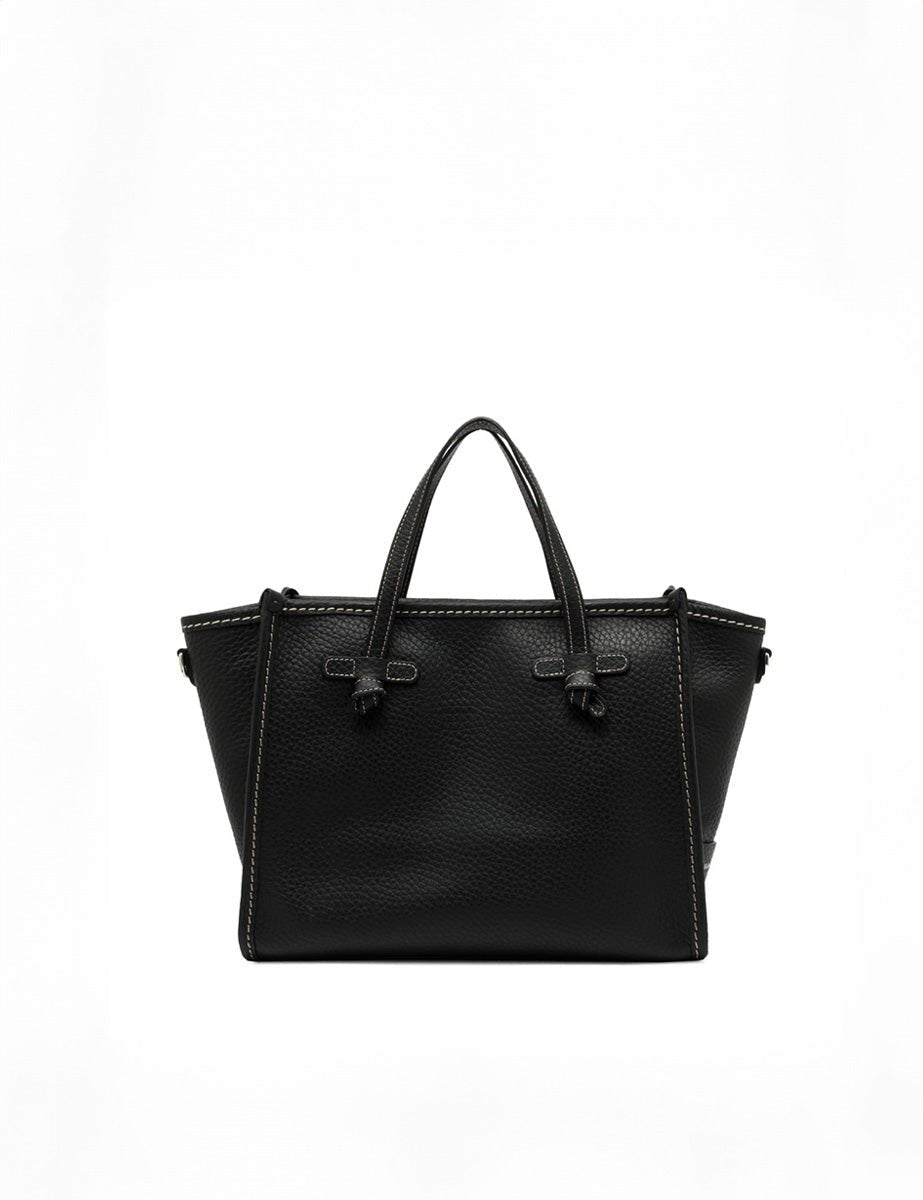 borsa pelle marcella nero - gianni chiarini - shopper