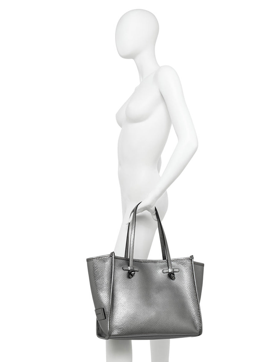 borsa pelle marcella nero - gianni chiarini - shopper