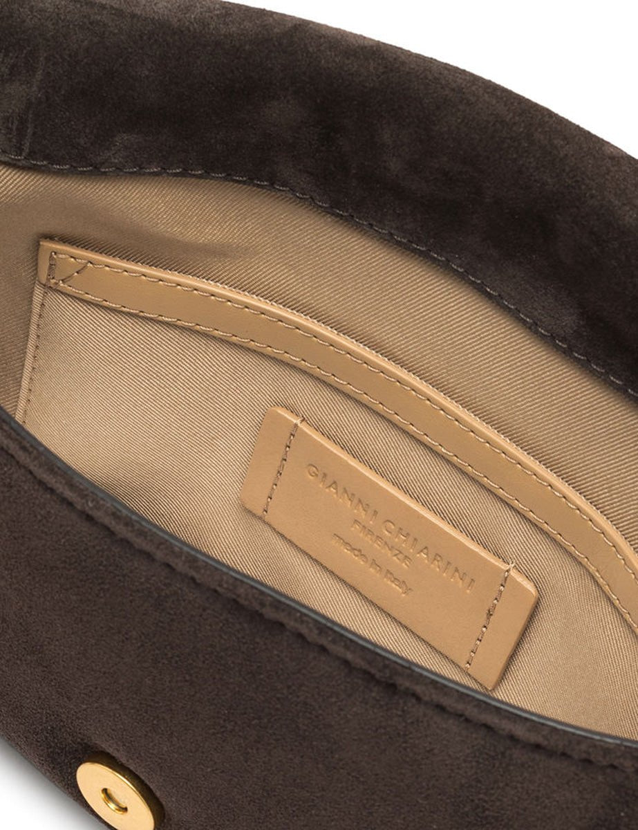 borsa pelle mirea moka - gianni chiarini - clutch