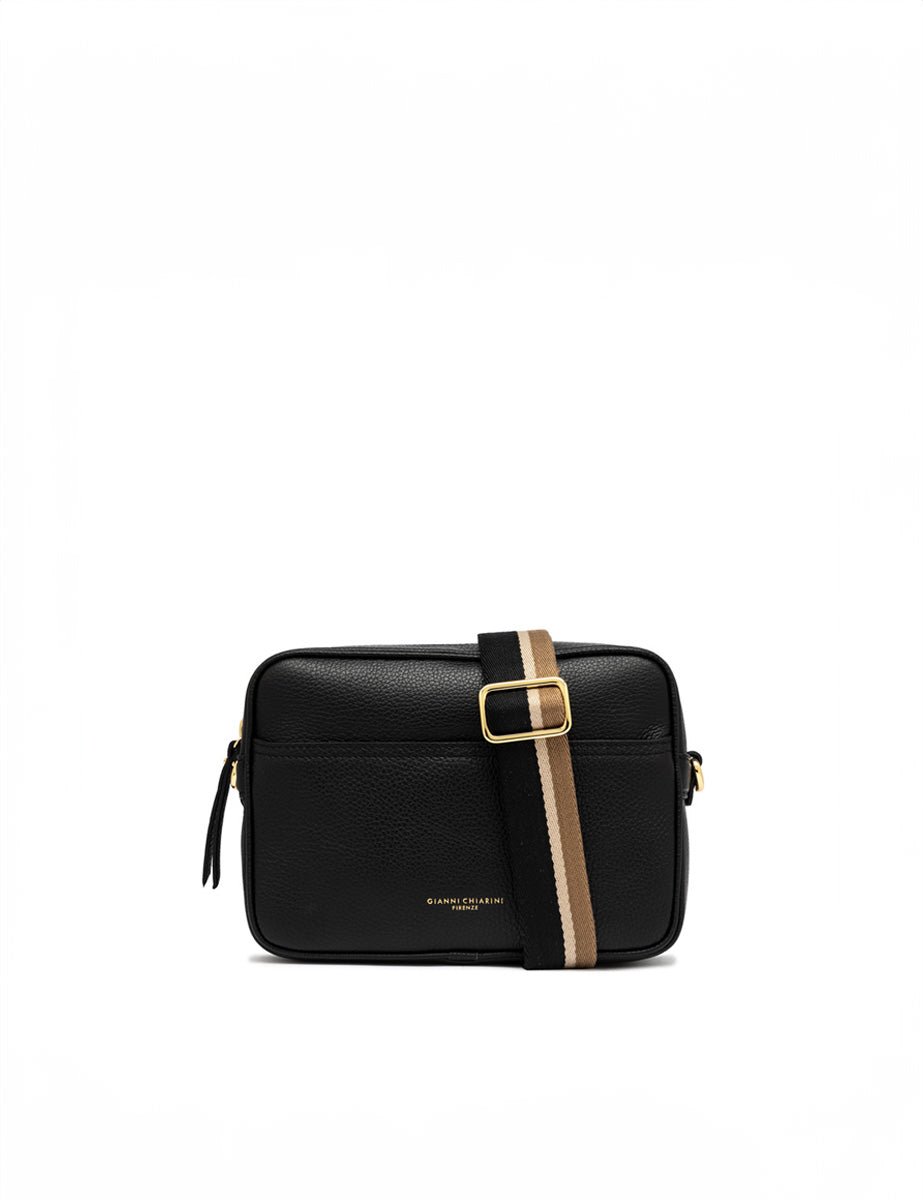 borsa pelle nina nero - gianni chiarini - clutch