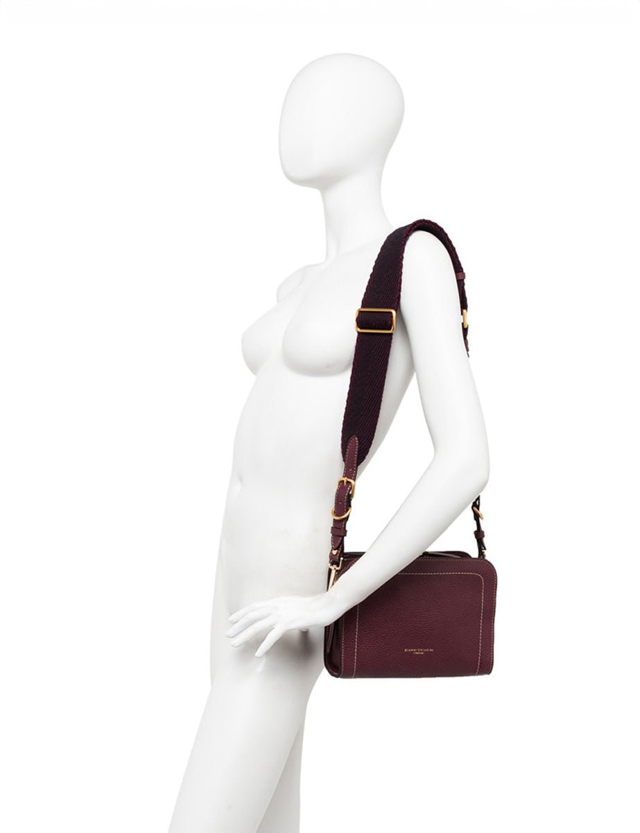 borsa pelle olly dark brown - gianni chiarini - clutch