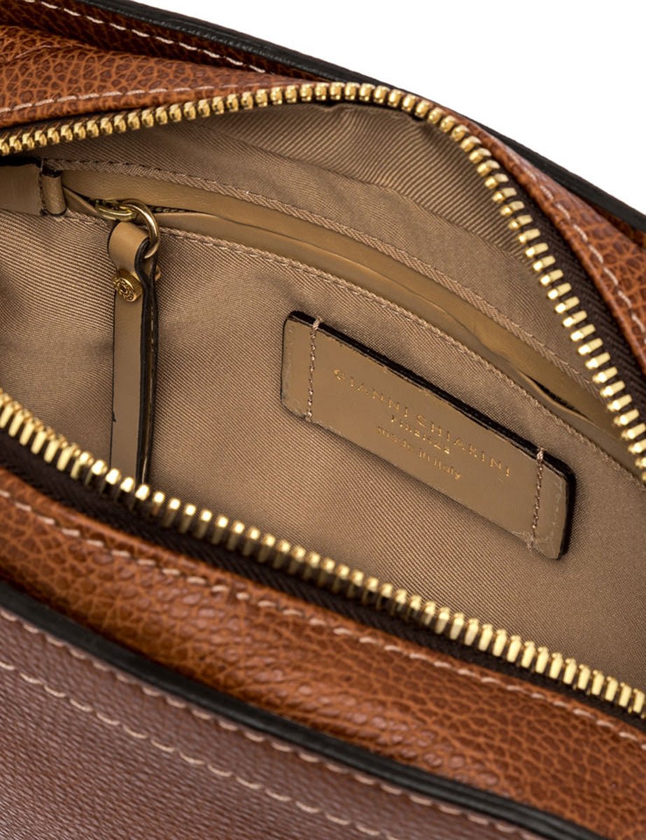 borsa pelle olly miele - gianni chiarini - clutch