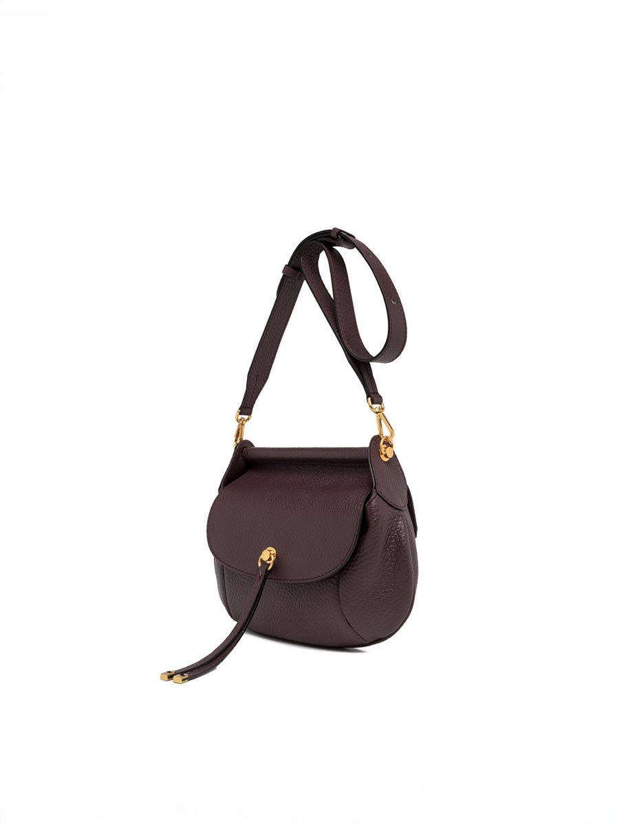 borsa pelle pilar plum - gianni chiarini - clutch