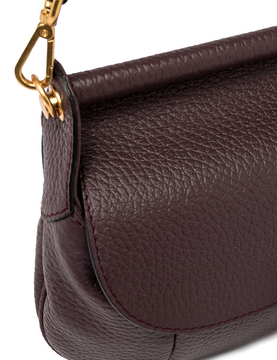 borsa pelle pilar plum - gianni chiarini - clutch