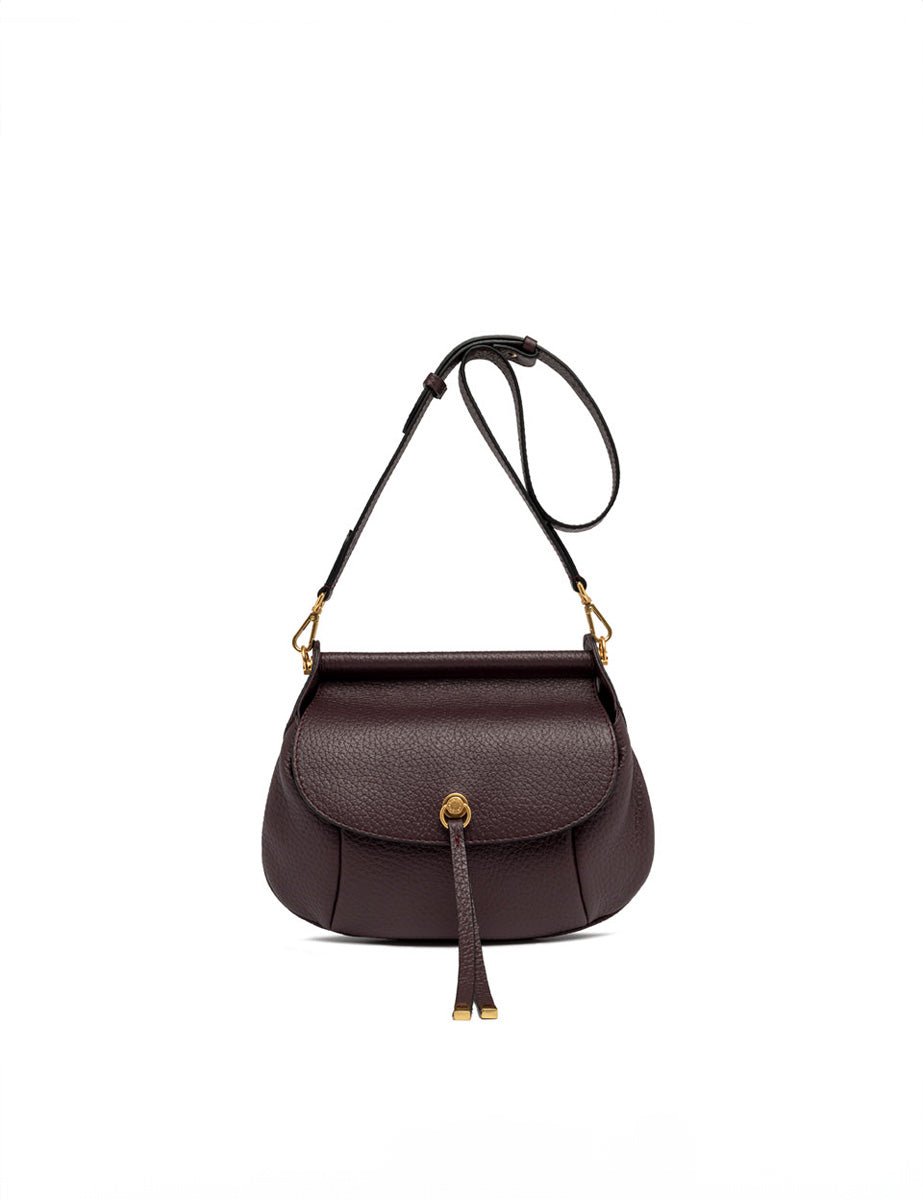 borsa pelle pilar plum - gianni chiarini - clutch