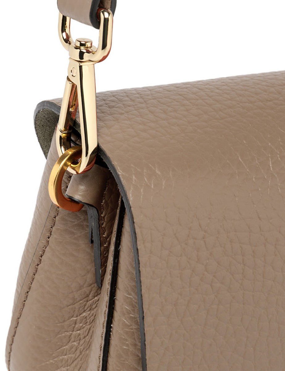 borsa pelle small helena round dove - gianni chiarini - clutch