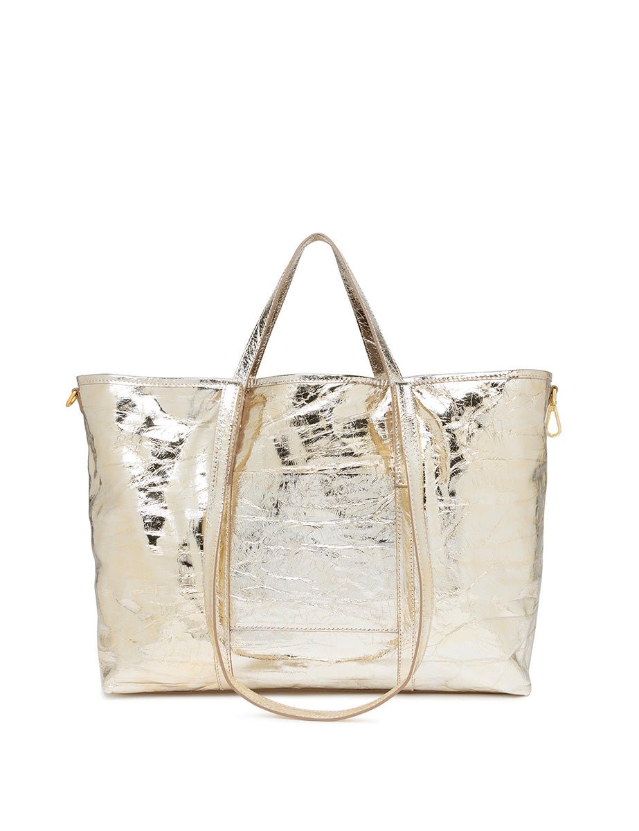borsa pelle superlight gold mix - gianni chiarini - shopper