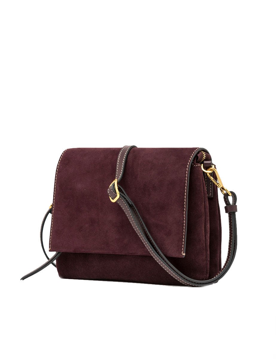 borsa pelle three amarone - gianni chiarini - clutch