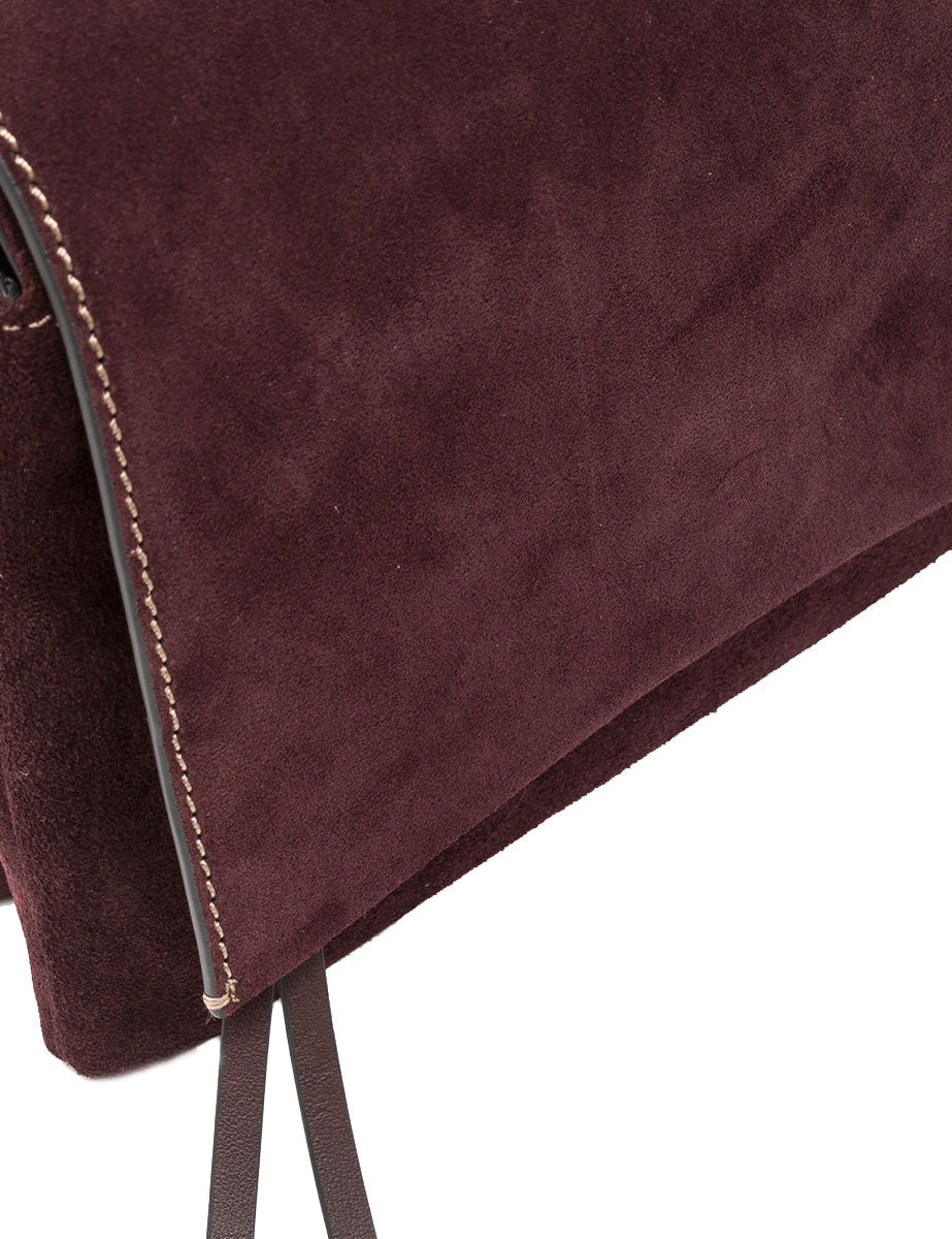 borsa pelle three amarone - gianni chiarini - clutch