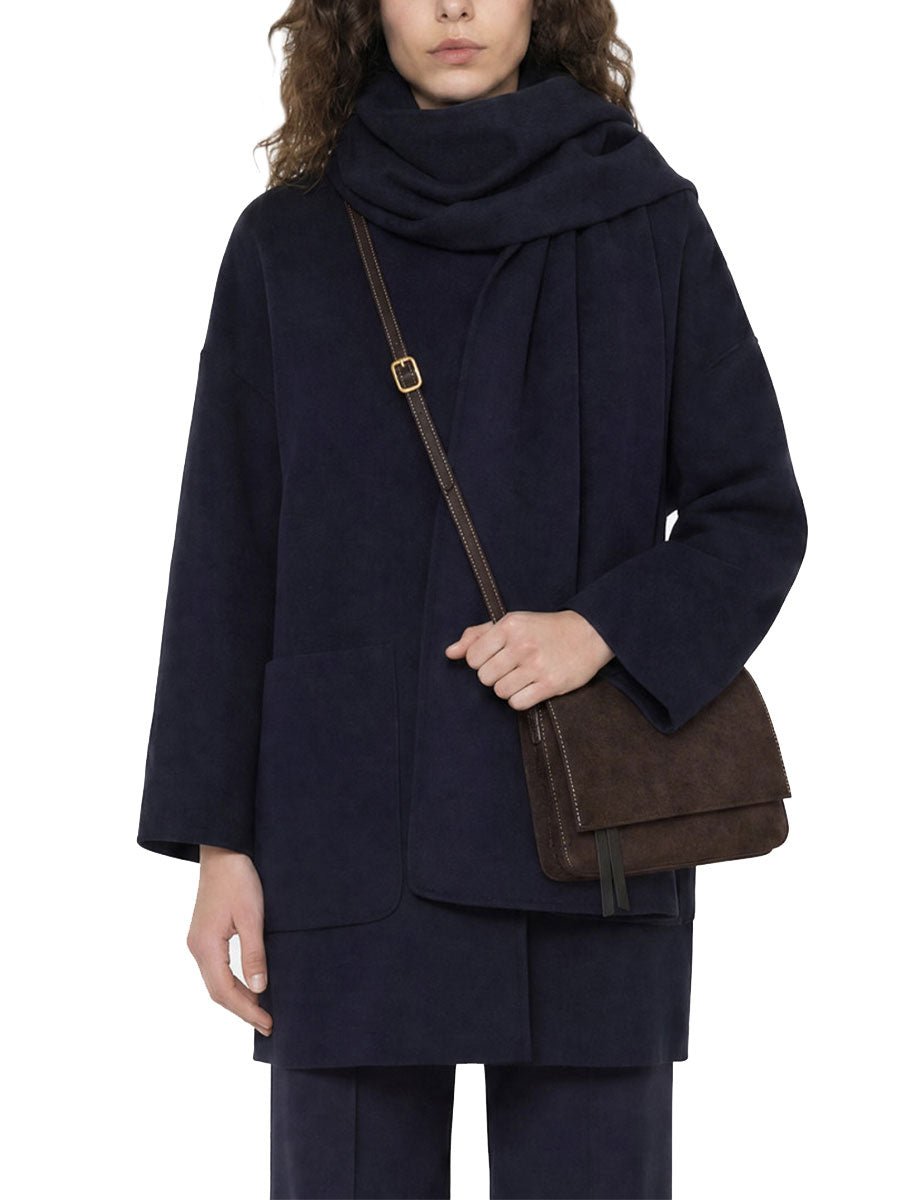 borsa pelle three marrone scuro - gianni chiarini - clutch