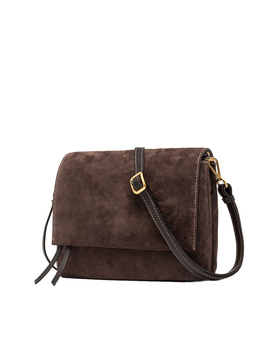 borsa pelle three marrone scuro - gianni chiarini - clutch