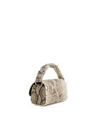 borsa pitone interno camoscio roccia - unica bag lab - clutch