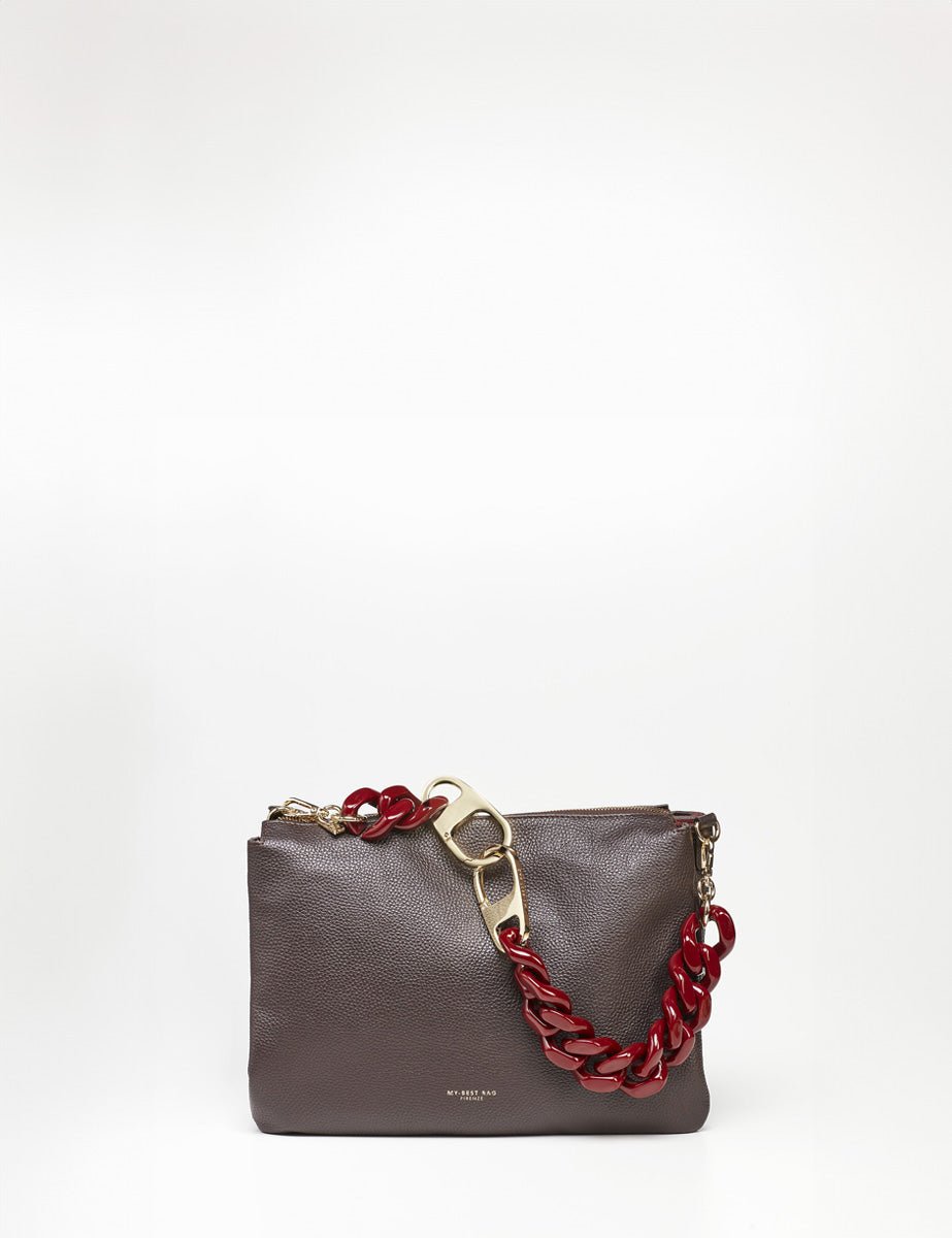 borsa reflex dollaro chocolate - my best bag - clutch