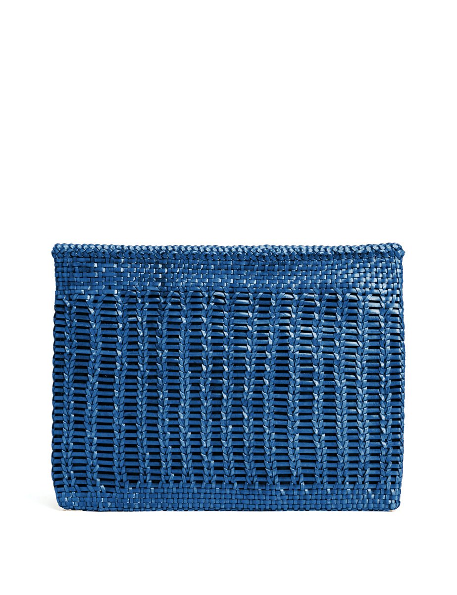 borsa saba maxi intreccio majorelle - vipera - clutch