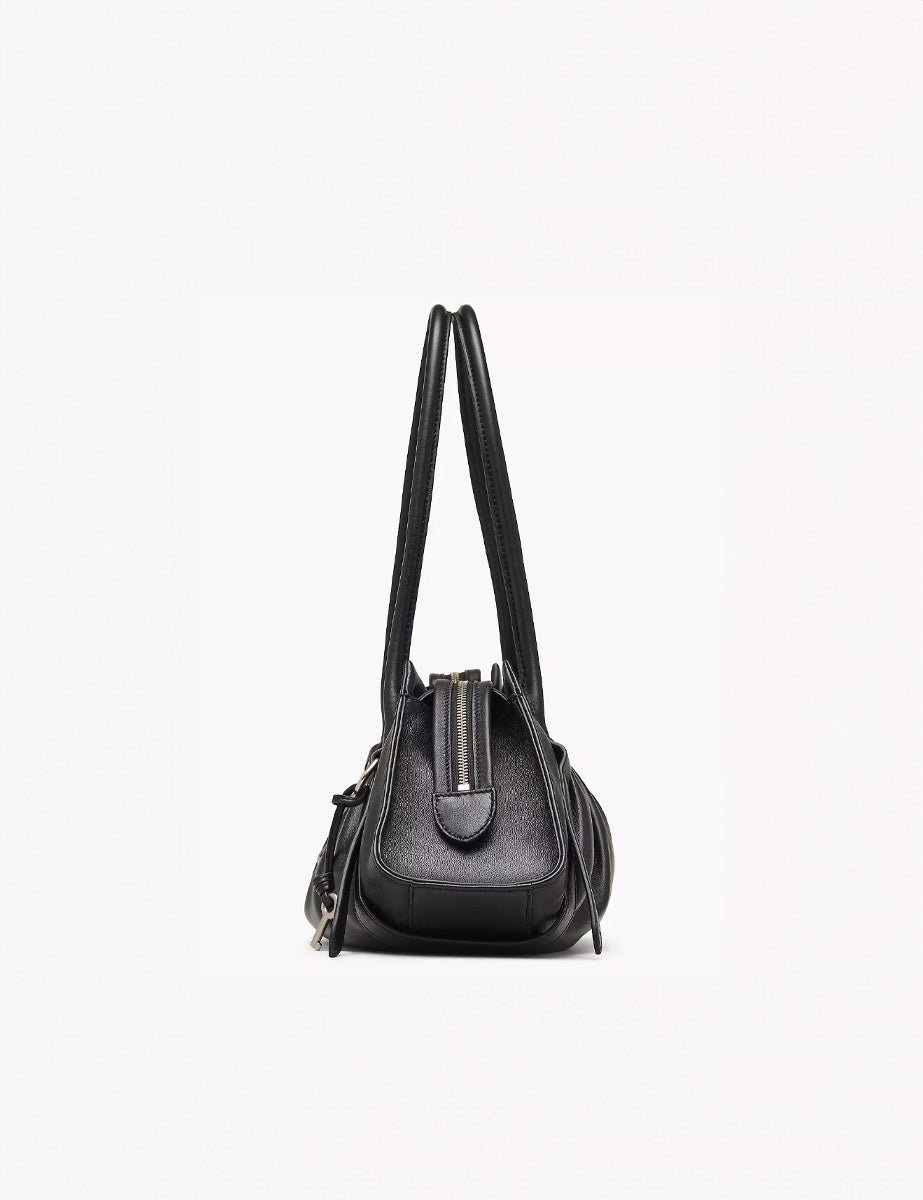 borsa satchel pelle nero - marc jacobs - shopper