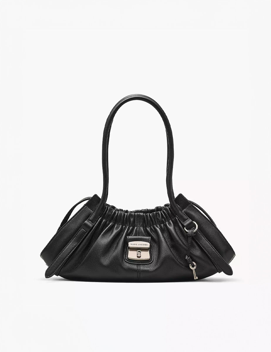 borsa satchel pelle nero - marc jacobs - shopper