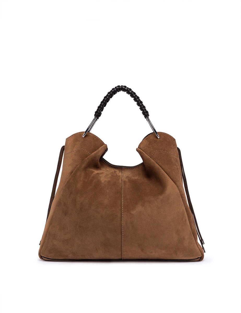 borsa scamosciata era cognac - gianni chiarini - shopper