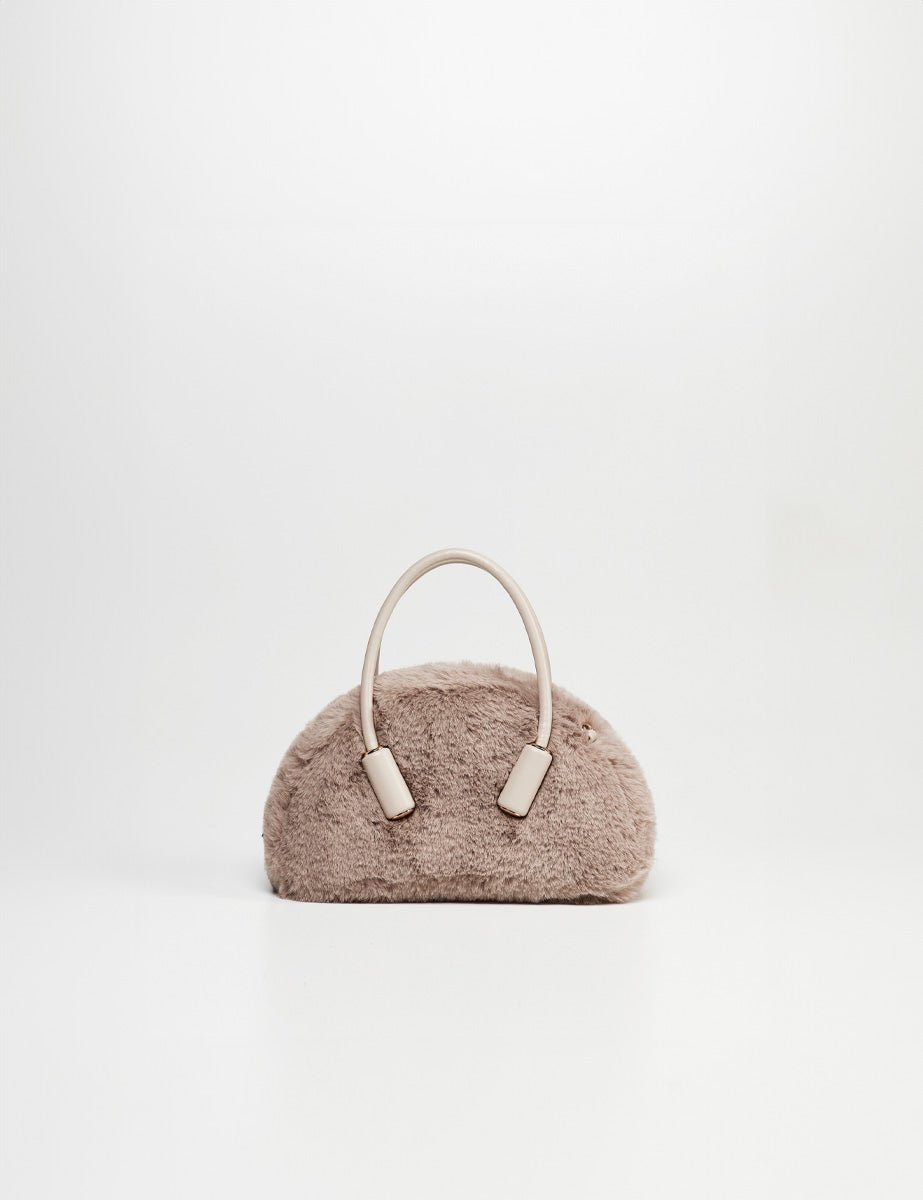 borsa selene fur praline - the moire - shopper