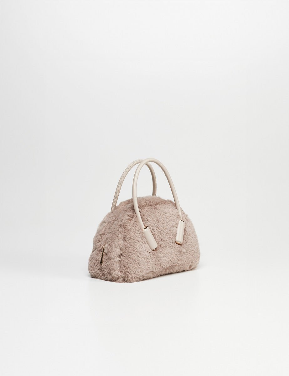 borsa selene fur praline - the moire - shopper