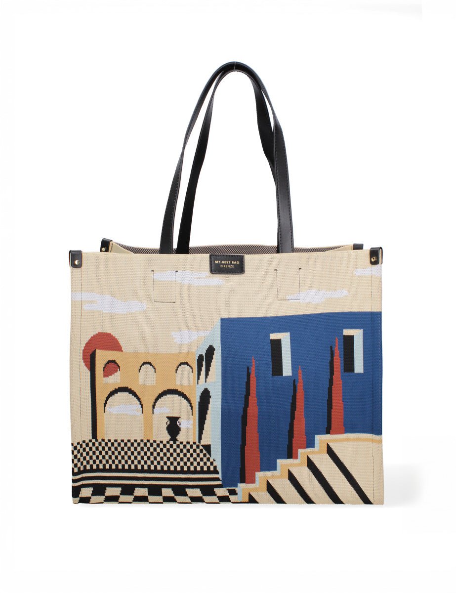 borsa shopper big greek sunrise - my best bag - shopper