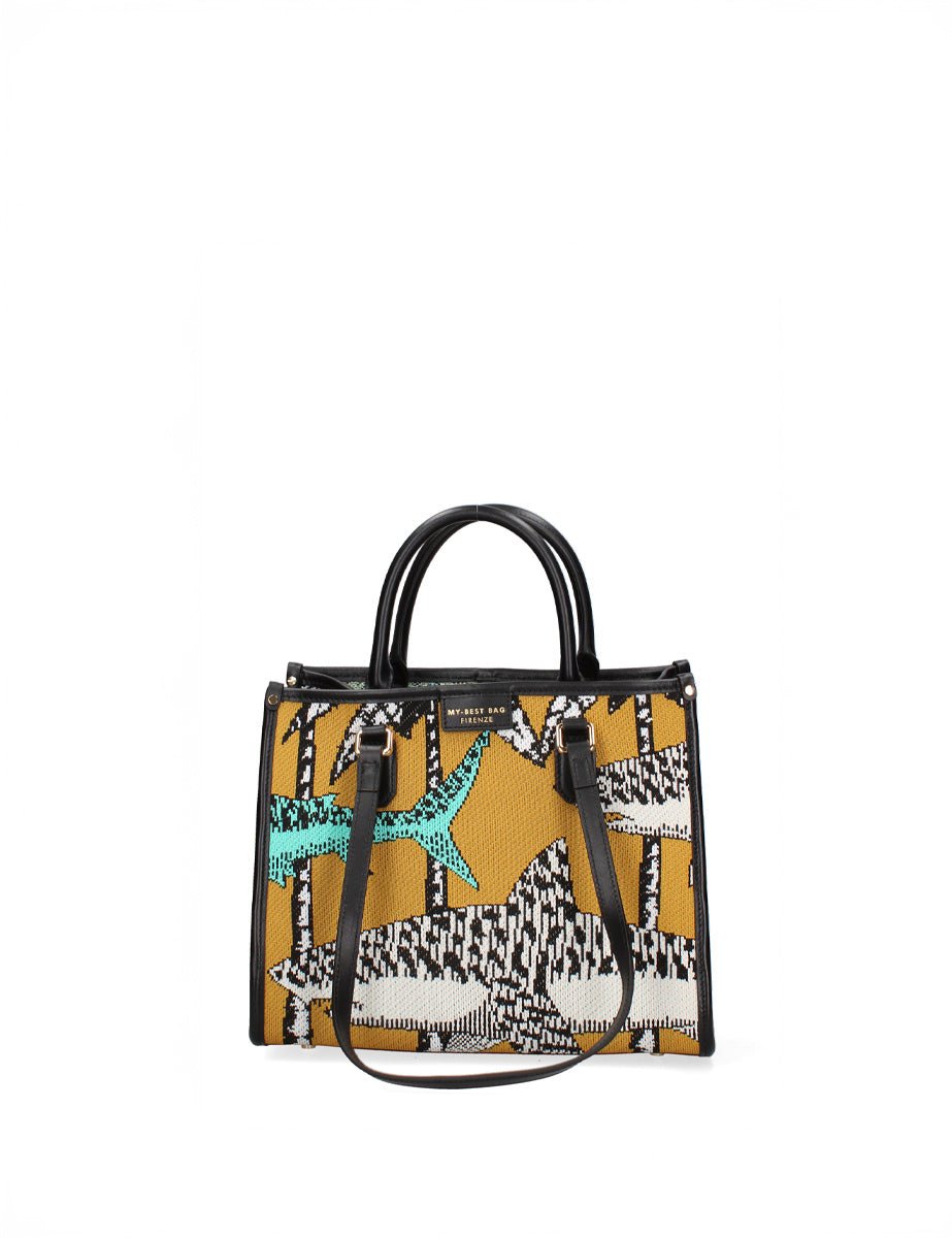 borsa shopper small sharks multicolor - my best bag - shopper