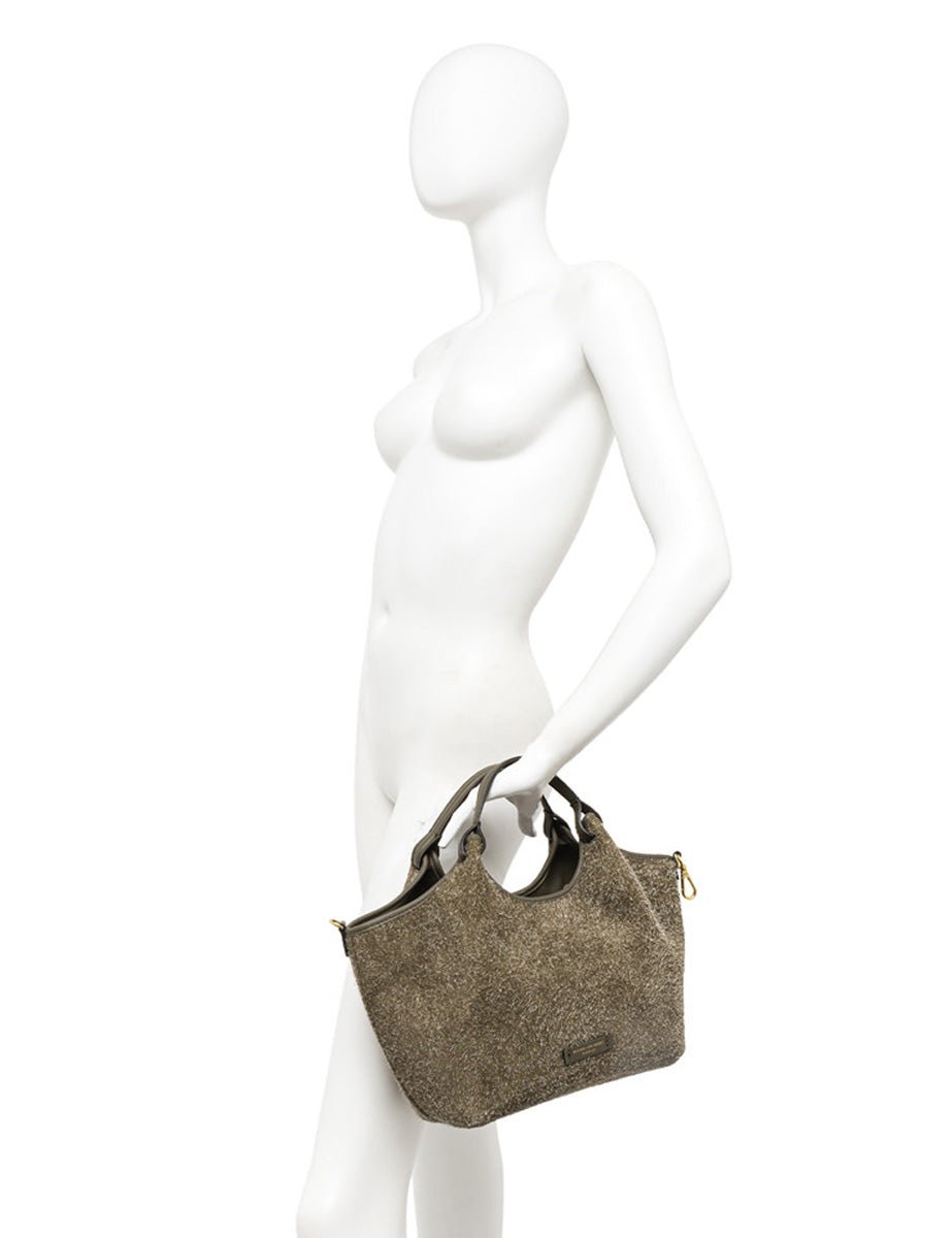 borsa small dua dark brown - gianni chiarini - shopper