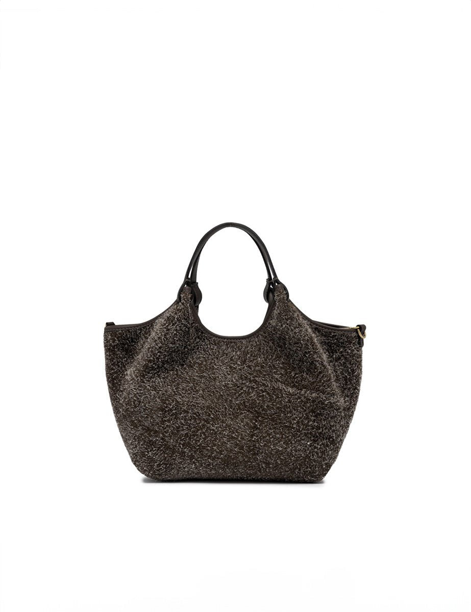 borsa small dua dark brown - gianni chiarini - shopper