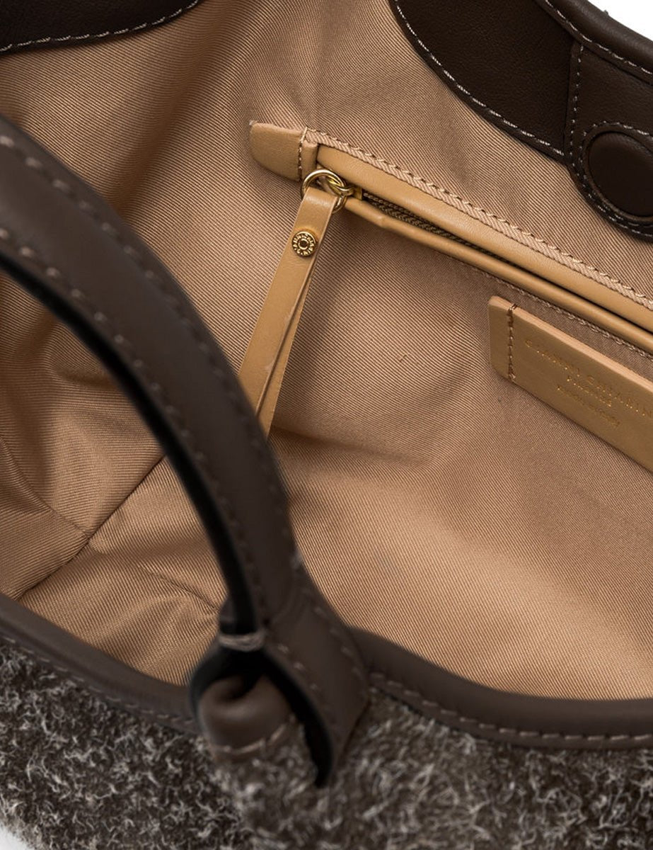 borsa small dua dark brown - gianni chiarini - shopper