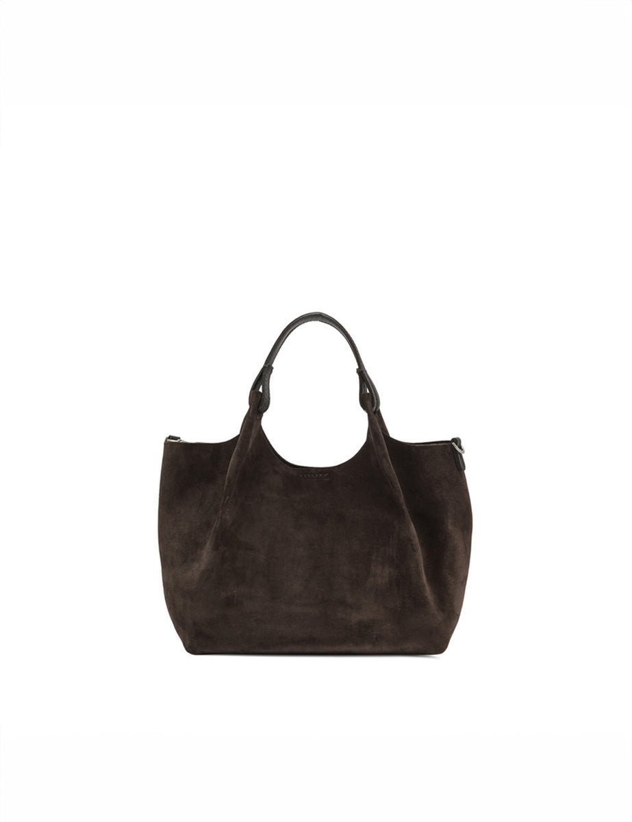 borsa suede dua moka - gianni chiarini - shopper