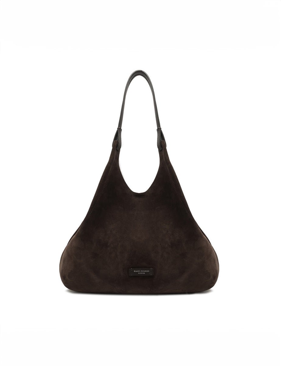 borsa suede dua moka - gianni chiarini - shopper