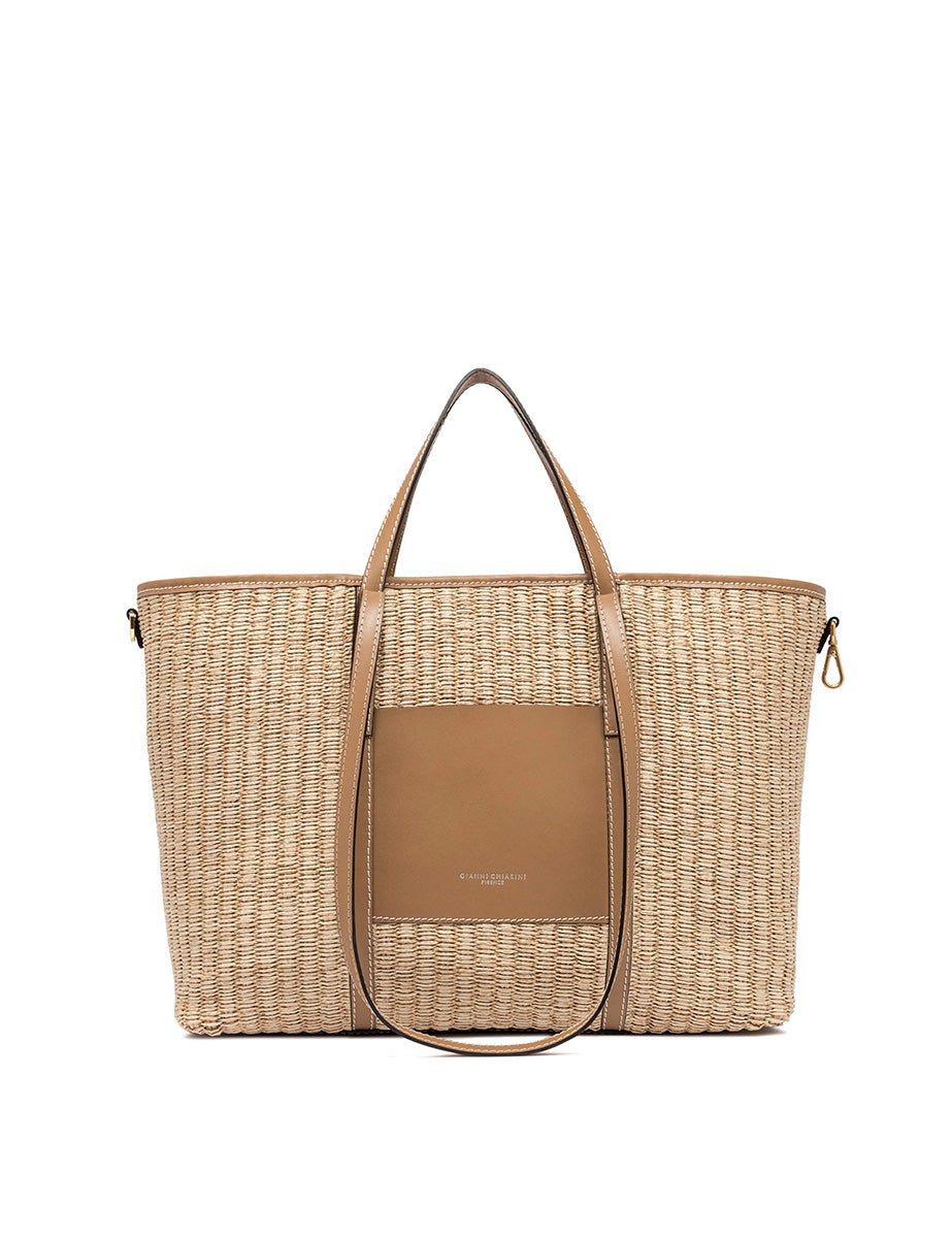 borsa superlight naturale cuoio - gianni chiarini - shopper