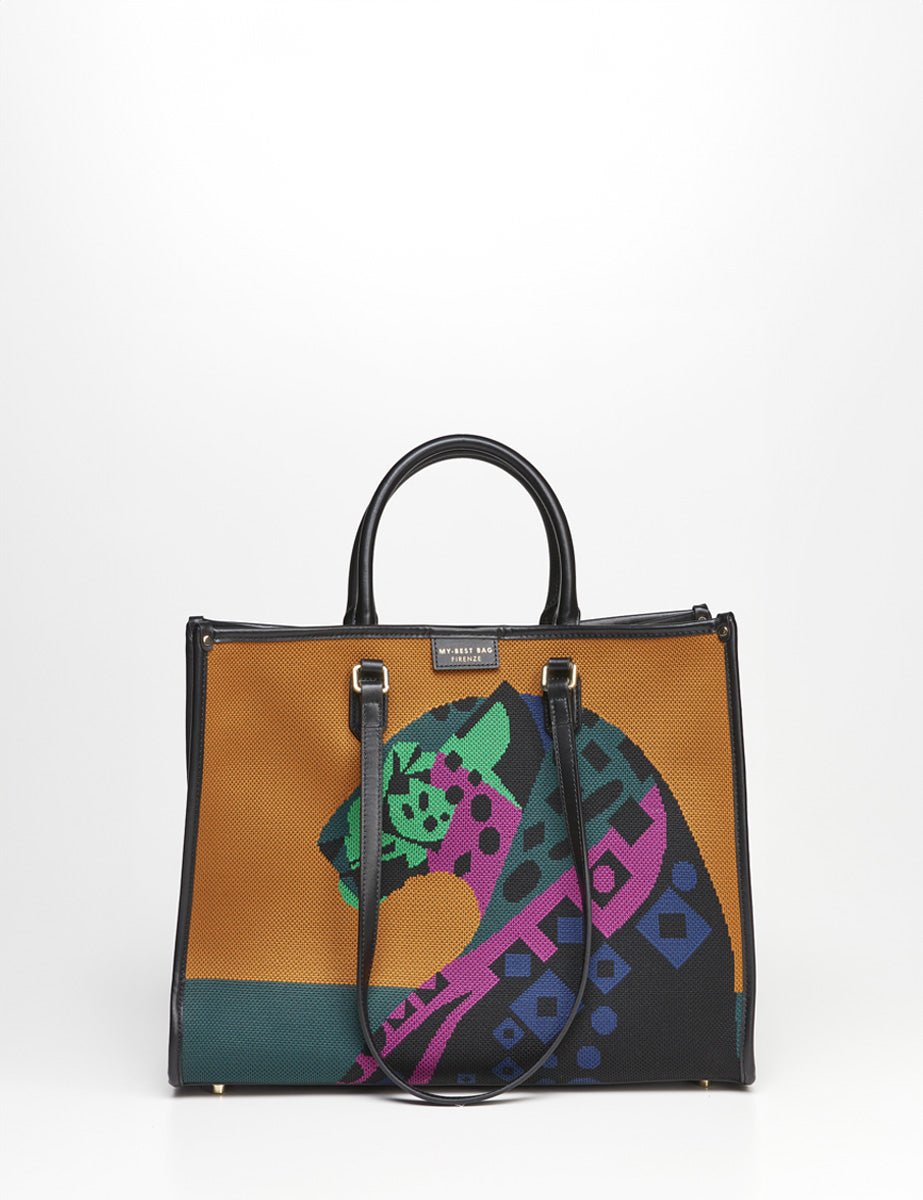 borsa tessuto africa view - my best bag - shopper